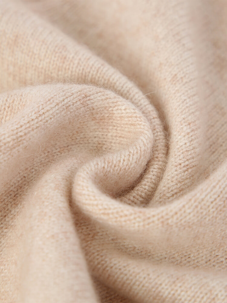 Girls Embroidered Floral Beige Cashmere Button-Front Cardigan